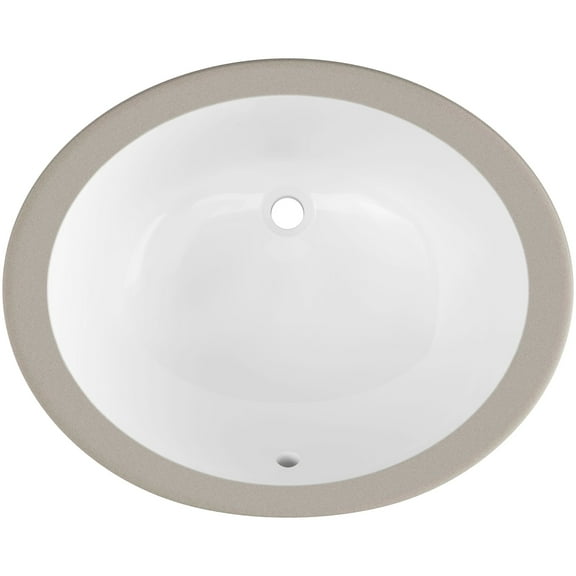 Proflo Pf1714ua Comstock 19-1/2" Oval Vitreous China Undermount Bathroom Sink - White