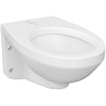 thumbnail image 1 of Proflo PF1731WH Elongated Wall Mount Flush Valve Toilet Bowl Only - White, 1 of 2