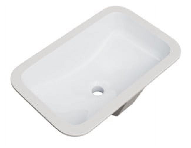 Norris 20-7/16" White Vitreous China Undermount Bathroom Sink