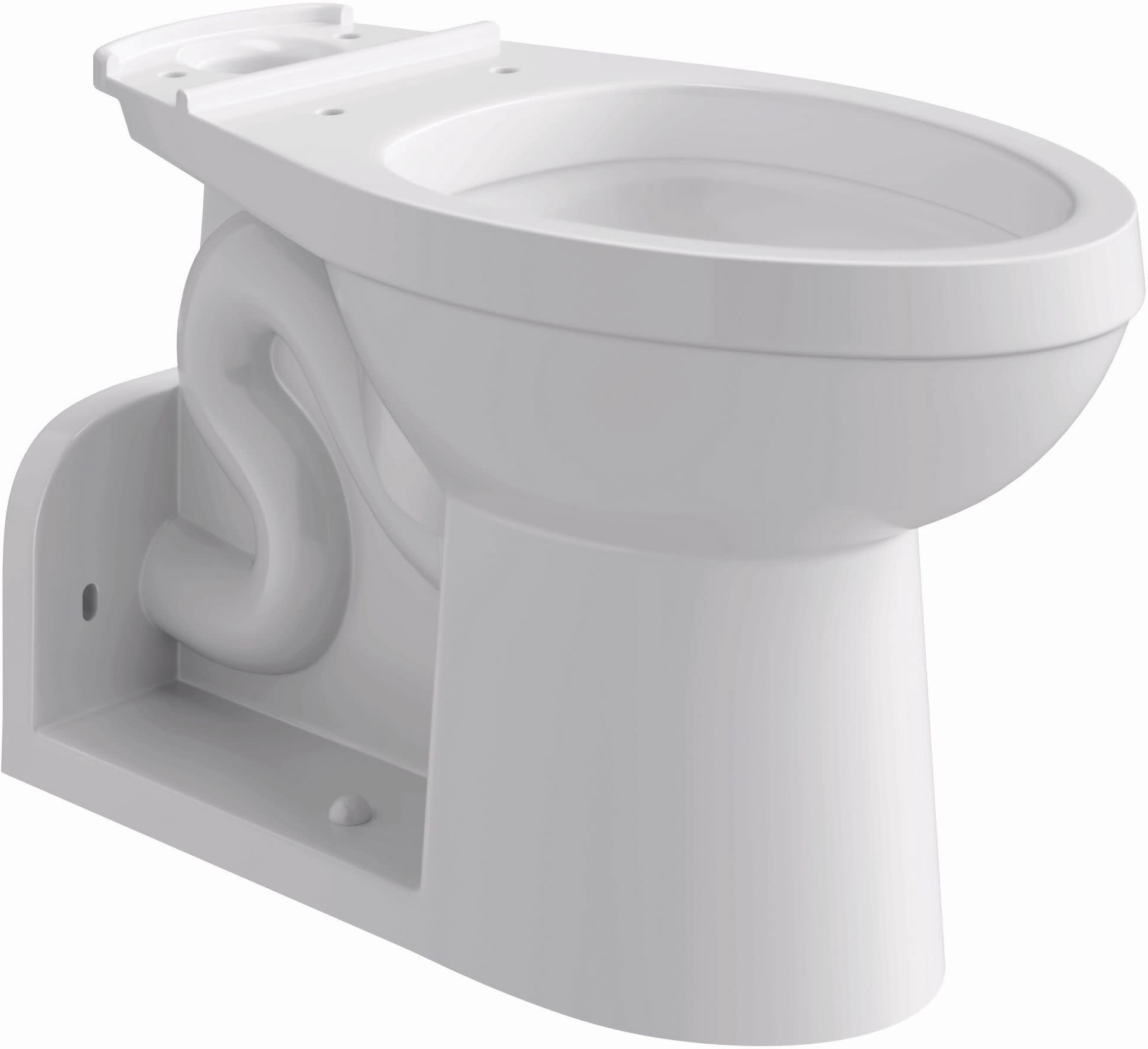 Proflo PF1906WH Elongated Chair Height Toilet Bowl Only - White