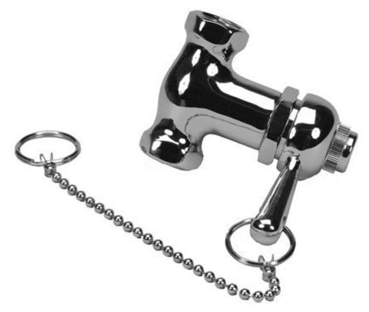 Self closing pull chain chrome shower valves