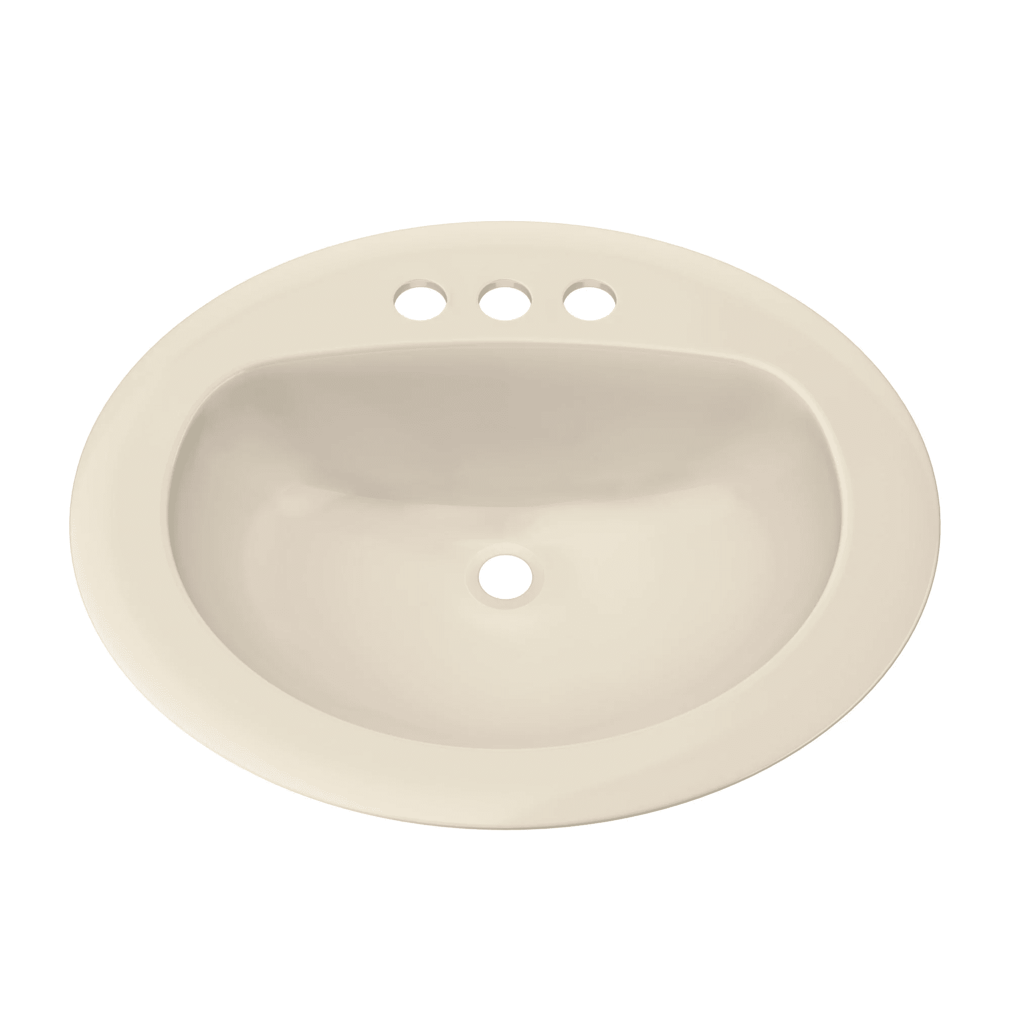 Proflo PF20174BS Rockaway 20-1/2" Oval Vitreous China Drop In Bathroom Sink - Off White