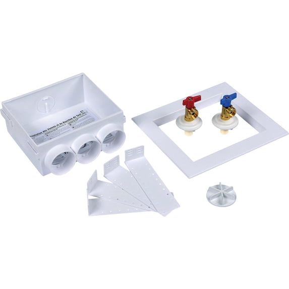 Oatey Quadtro Washing Machine Outlet Box with CPVC Connection - Single Pack