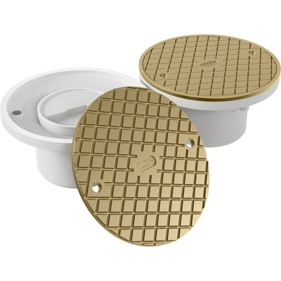 Proflo Pf42817 6" Brass Cover Adjustable Cleanout