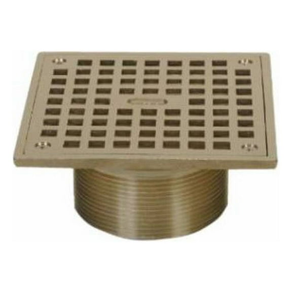Proflo Pf42891 6" Square Brass Grate - Nickel