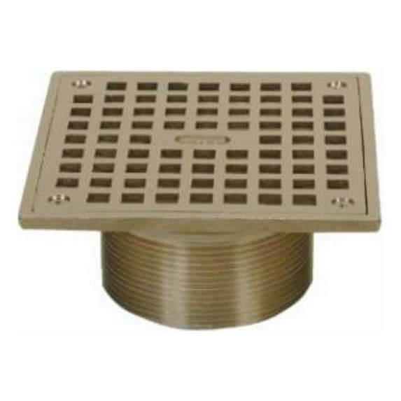 Proflo Pf42891 6" Square Brass Grate - Nickel