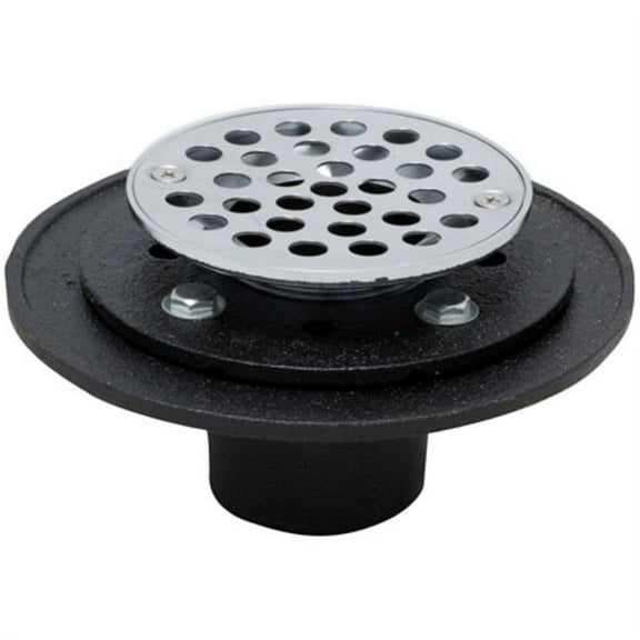 Proflo Pf42958rd Cast Iron Round Shower Drain (2" Nh Connection) - Chrome
