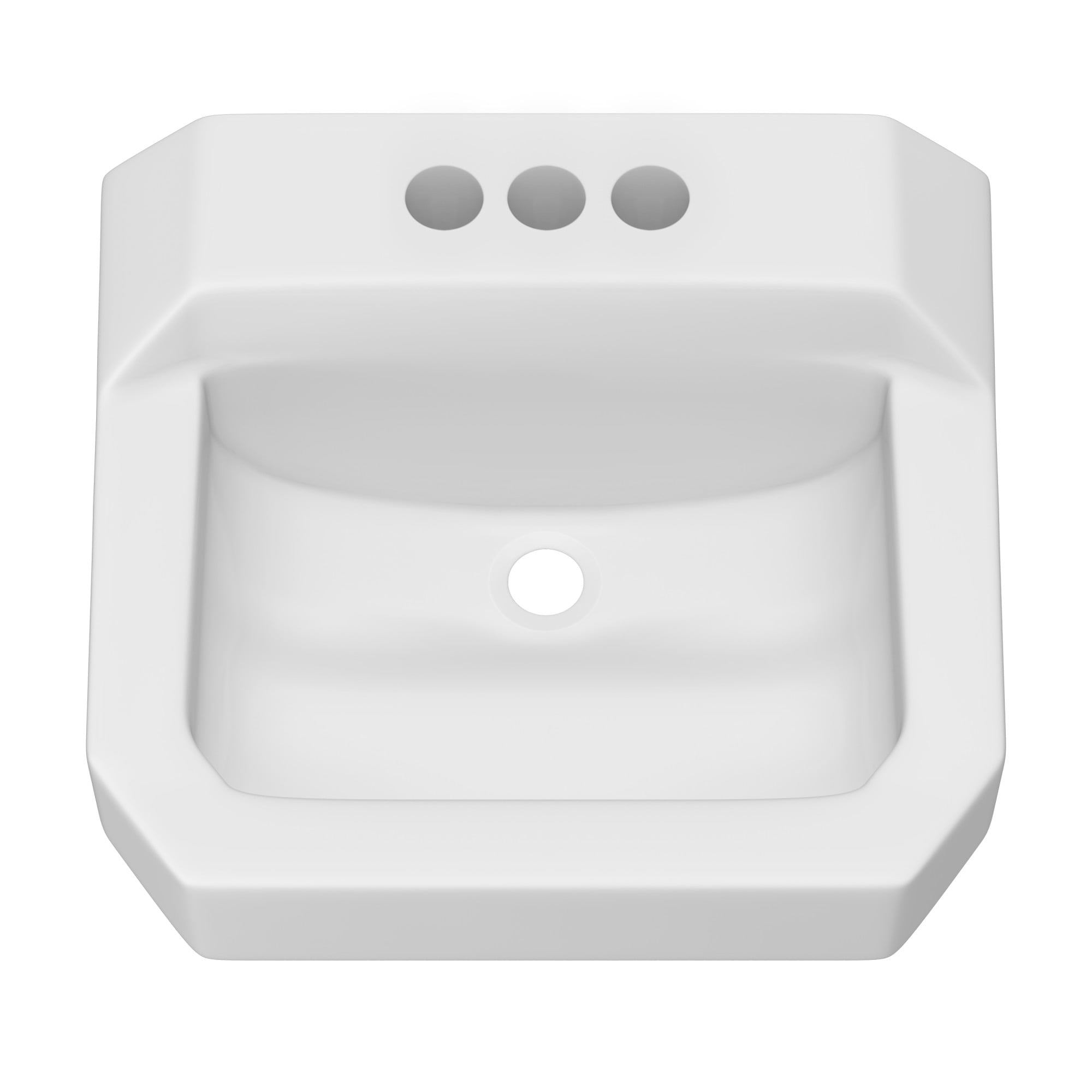Proflo Pf5414 19-5/8" Rectangular Vitreous China Wall Mounted Bathroom Sink - White