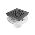 thumbnail image 1 of Proflo PF607MB Square Shower Drain - Black, 1 of 1
