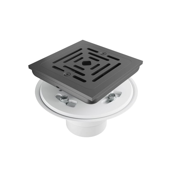 Proflo PF607MB Square Shower Drain - Black