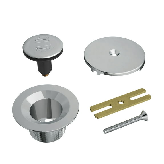 Proflo Pf622 Alcove Tub Pop-Up Drain & Overflow Cover - Chrome