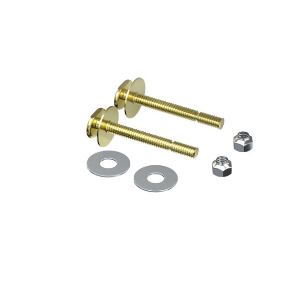 Proflo Pf90154 1/4" X 3-1/2" Brass Snap Closet Bolt Pair