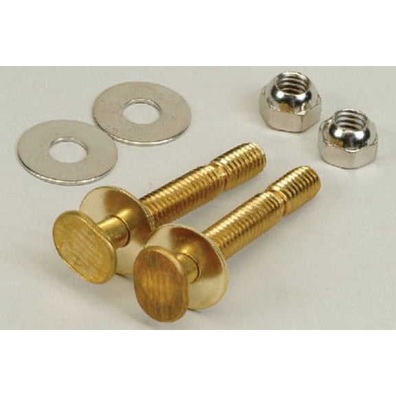 Proflo Pf90174brss 5/16" Xlg Brass Snap Closet Bolt Stainless Steel Pair