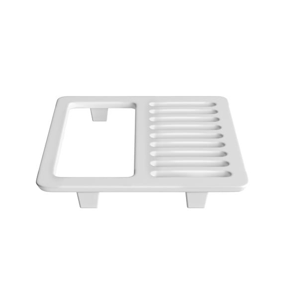 Proflo PF912 9-1/2" Cast Iron Half Top Grate - White