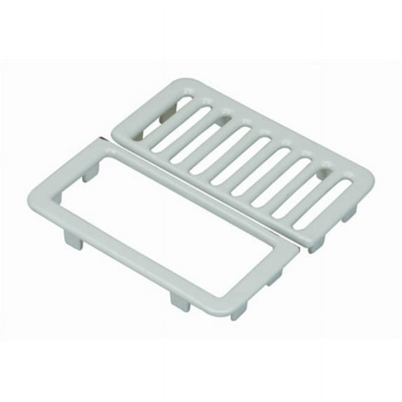 Proflo Pf912s 9-1/2" Cast Iron Split Half Top Grate - White