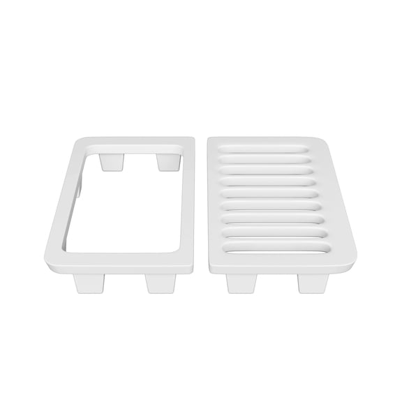 Proflo PF912S 9-1/2" Cast Iron Split Half Top Grate - White