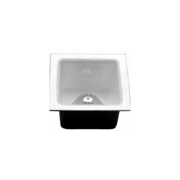 proflo pfads aluminum dome strainer for floor sink, white