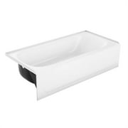 Proflo Pfb14cl Folsom 60" X 30" Left Hand Steel Soaking Tub - White