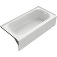 thumbnail image 1 of Proflo Pfb14cr Folsom 60" X 30" Right Hand Steel Soaking Tub - White, 1 of 6