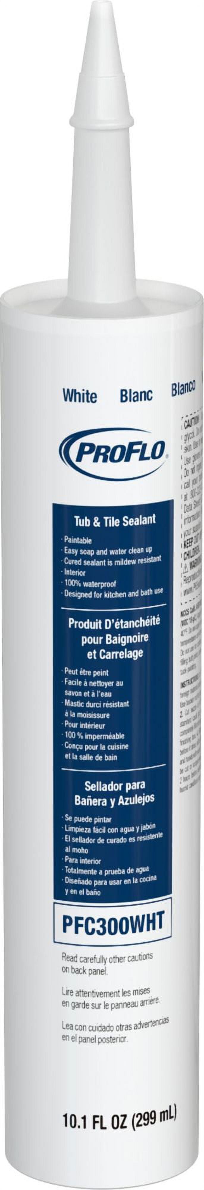 Proflo Pfc300 10.1 Oz Tube & Tile Caulk - White - Walmart.com