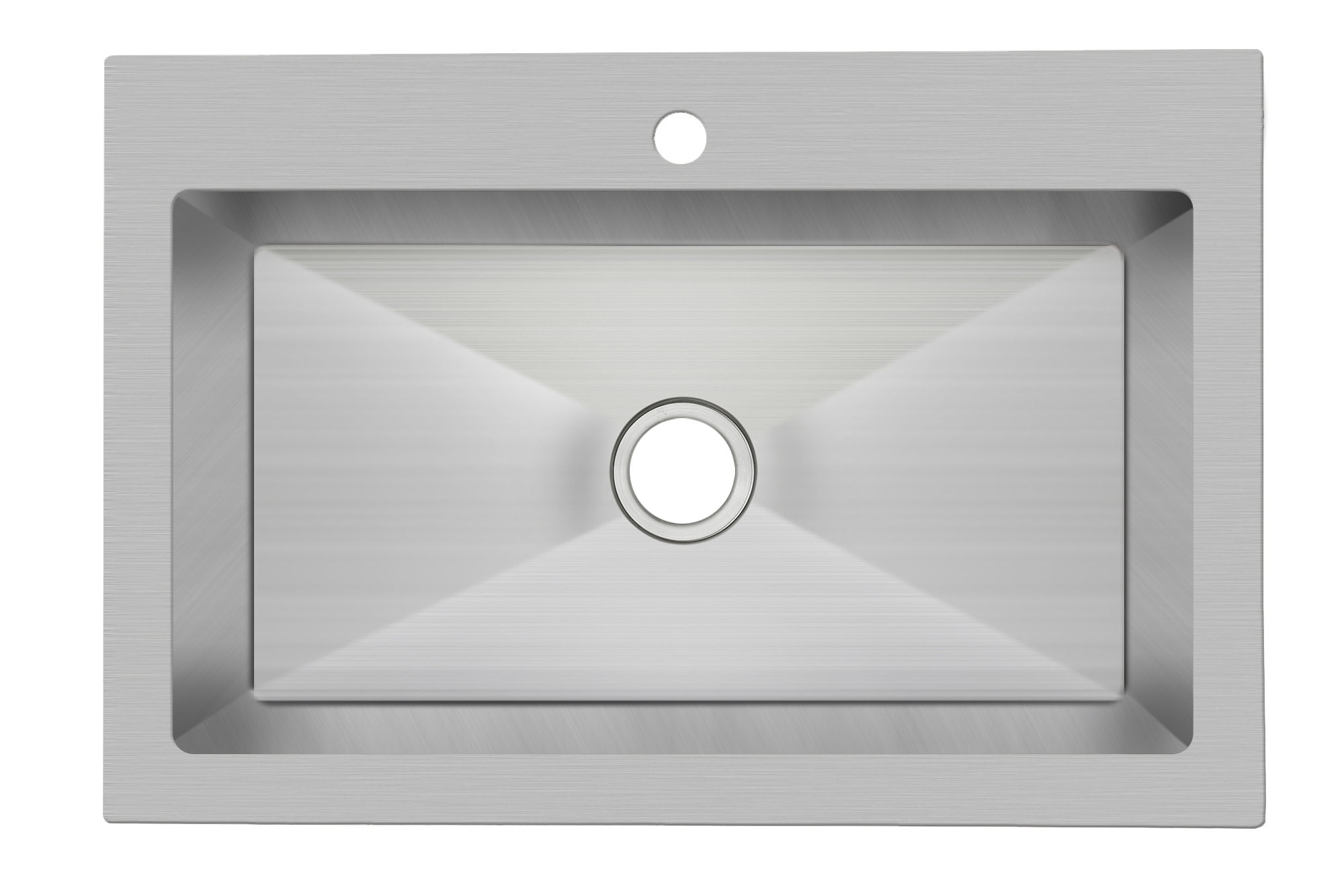 33'' Stainless Steel Drop-In Single Bowl Kitchen Sink