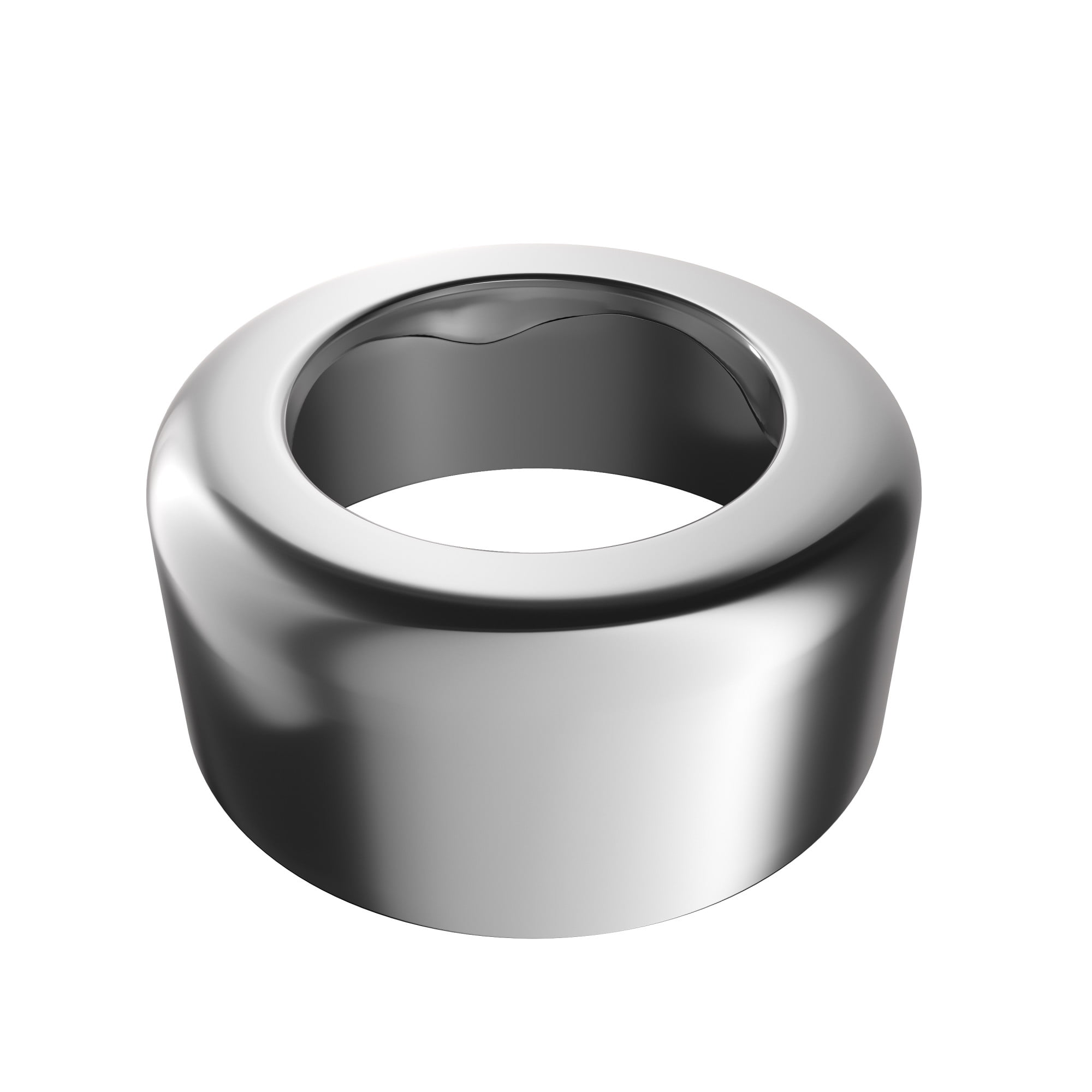 Chrome Steel Deep Box Escutcheon Plate for 3" Pipe