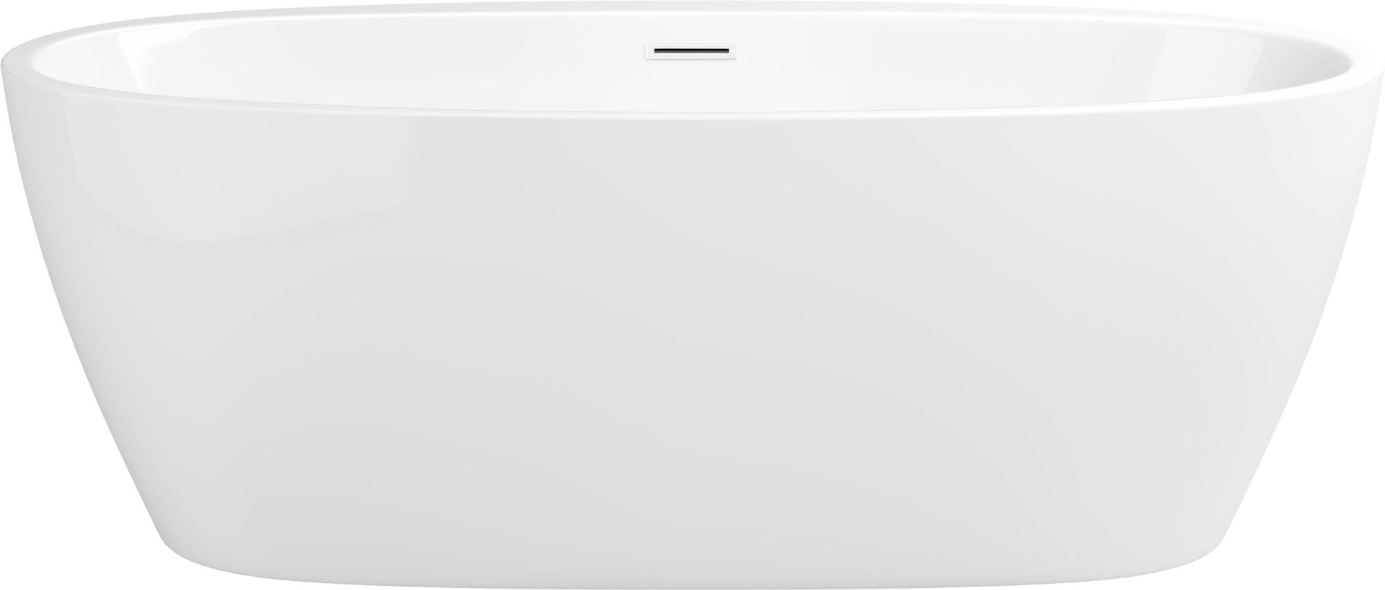 67'' White Freestanding Acrylic Soaking Bathtub