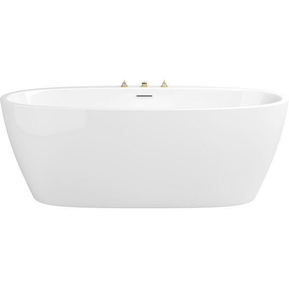 Proflo Pffsoi6731 Cornwall 67" Free Standing Acrylic Soaking Tub - White