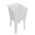 thumbnail image 1 of Proflo PFLT2024 20" Single Compartment Floor Mounted Laundry Sink - White, 1 of 2