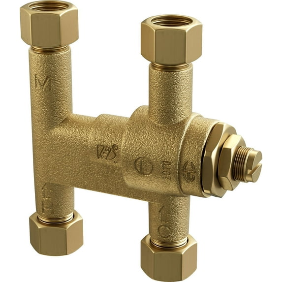 Proflo Pfmvtd38 3/8" Thermostatic Mixing Valve - Brass