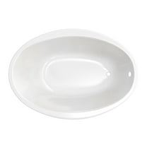 Proflo Pfs5838 Lansford 58" X 38" Drop In Acrylic Soaking Tub - White