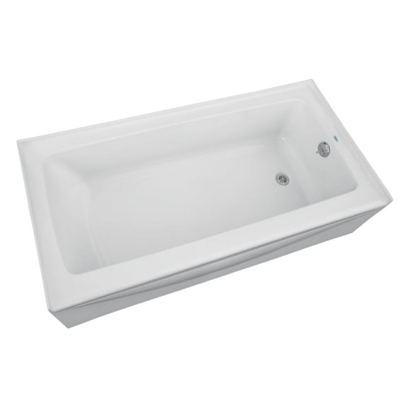 Proflo Pfs6030rsk Hillsboro 60" X 30" Three Wall Alcove Acrylic Soaking Tub - White