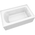 thumbnail image 1 of Proflo Pfs6036rskn Hillsboro 60" Three Wall Alcove Acrylic Soaking Tub - White, 1 of 1
