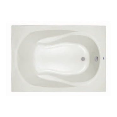 PROFLO PFS7242AWH White Lansford 72 X 42 Drop In Acrylic Soaking Tub With Reversible Drain And Overflow