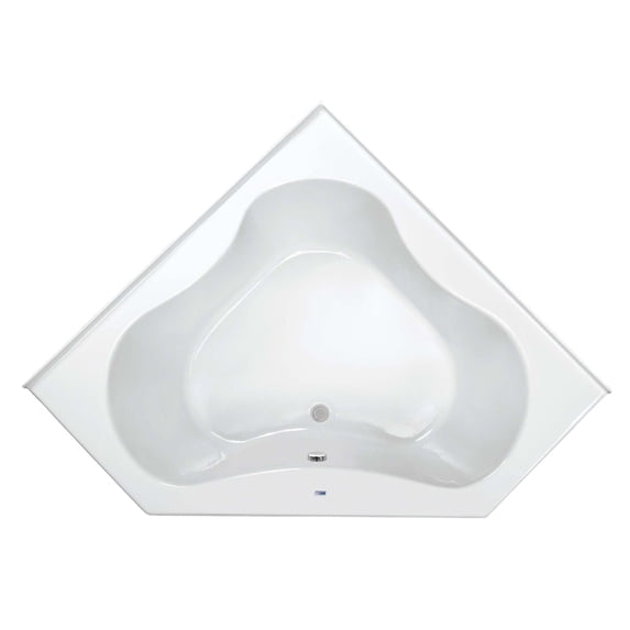 Proflo PFS6060SKBS Grass Valley 60" X 60" Corner Acrylic Soaking Tub - Off White