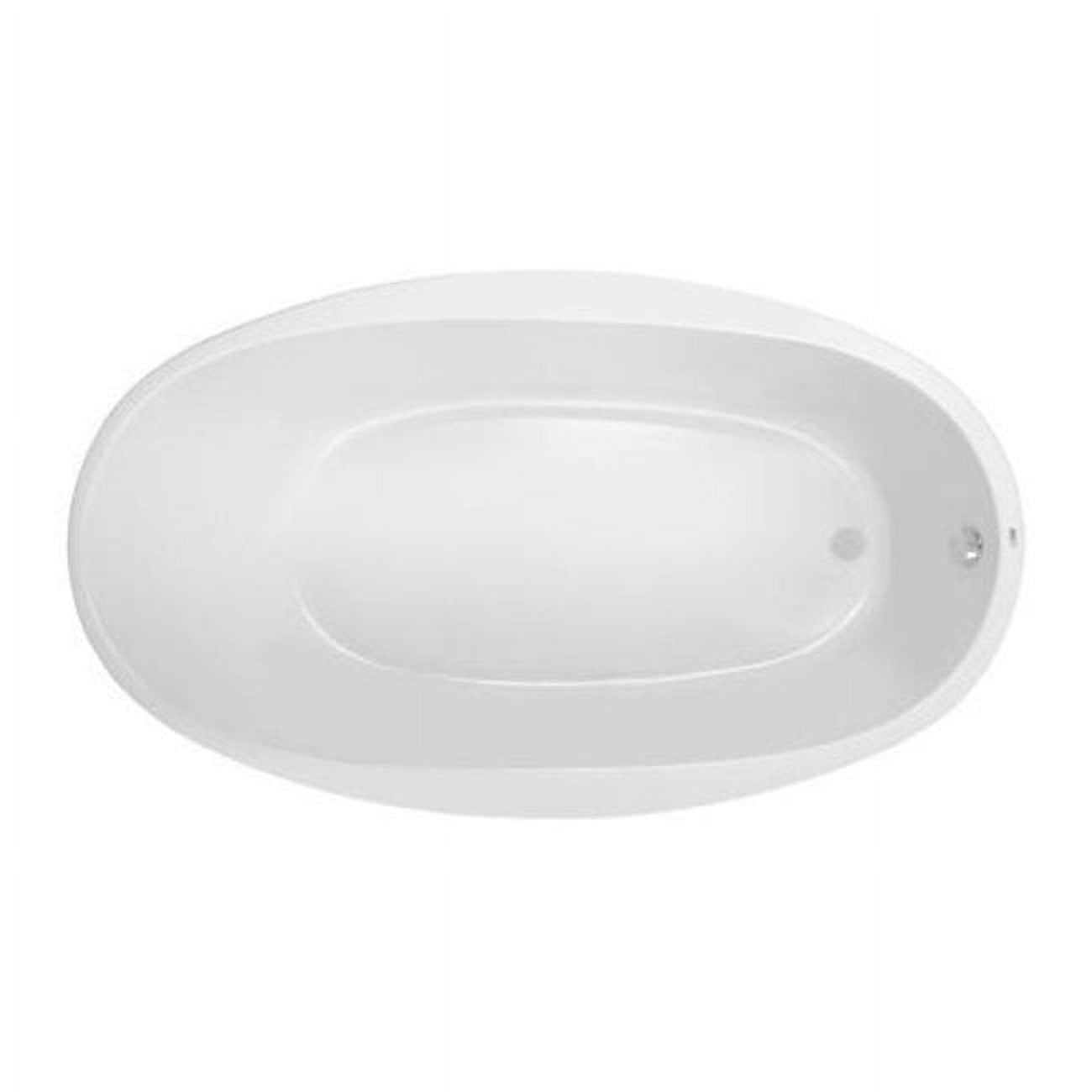 70'' x 40'' White Acrylic Drop-In Soaking Bathtub