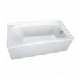 thumbnail image 1 of Proflo Pfs7236rsk Hillsboro 72" X 36" Three Wall Alcove Acrylic Soaking Tub - White, 1 of 1