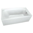 thumbnail image 1 of Proflo Pfs7242lsk Hillsboro 72" X 42" Three Wall Alcove Acrylic Soaking Tub - Off White, 1 of 1