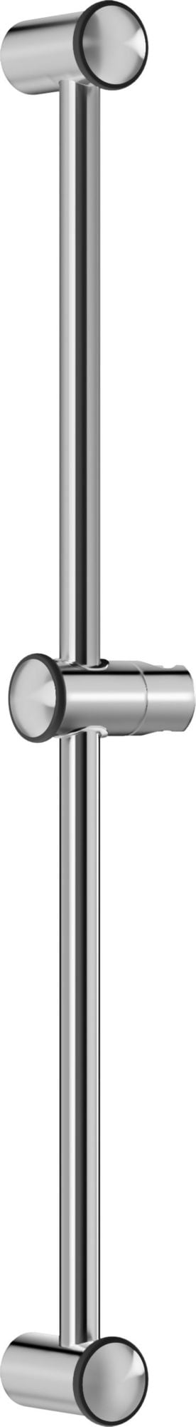 30" Chrome Brass Slide Bar with Adjustable Holder