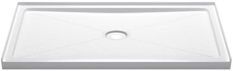 White Acrylic 60'' x 36'' Rectangular Shower Base