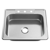 Proflo Pfsr252263a Bealeton 25" Drop In Single Basin Stainless Steel Kitchen Sink -