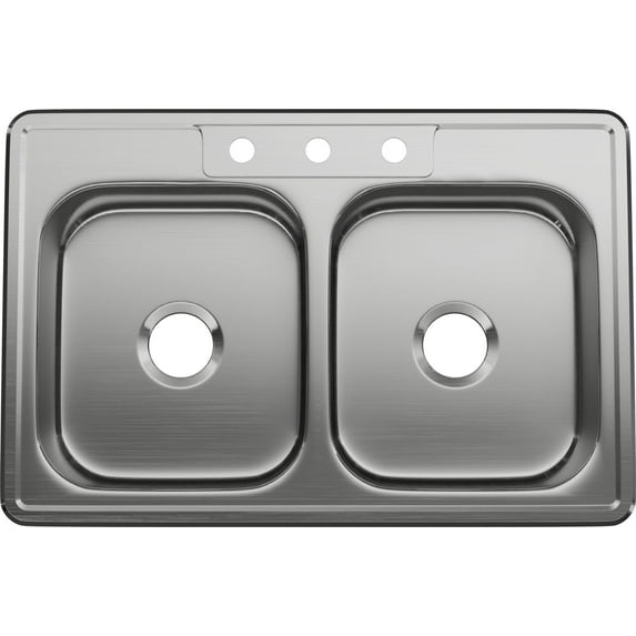 Proflo Pfsr332273a Bealeton 33" Drop In Double Basin Stainless Steel Kitchen Sink -