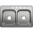 thumbnail image 1 of Proflo PFSR332274A Bealeton 33" Drop In Double Basin Stainless Steel Kitchen Sink -, 1 of 3