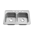 thumbnail image 1 of Proflo Pfsr332284a Bealeton 33" Drop In Double Basin Stainless Steel Kitchen Sink -, 1 of 2