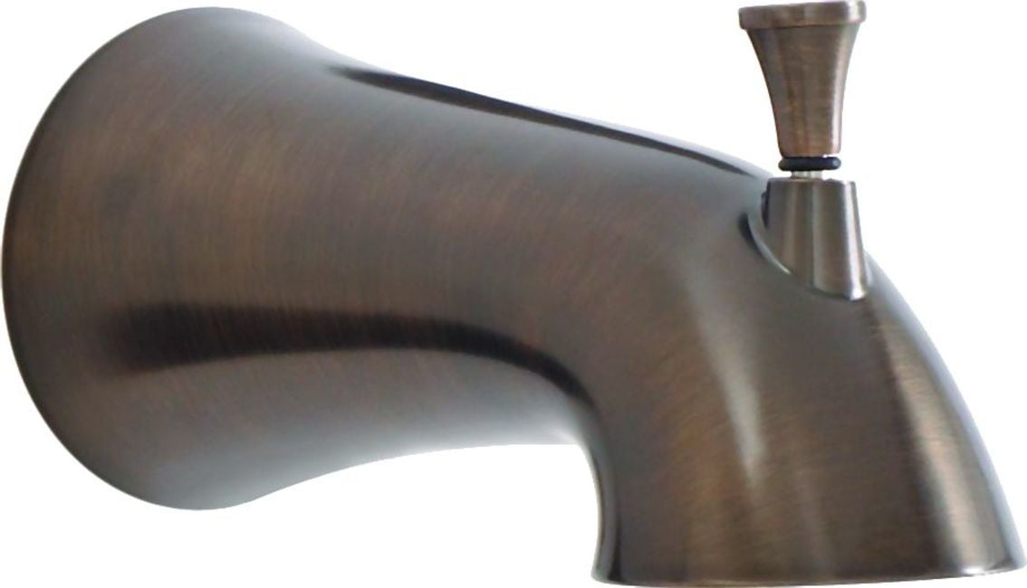 Oil Rubbed Bronze Diverter Tub Spout with Pull-Up Style