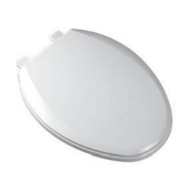 Proflo Pftsec2000 Elongated ClosedFront Toilet Seat Off White