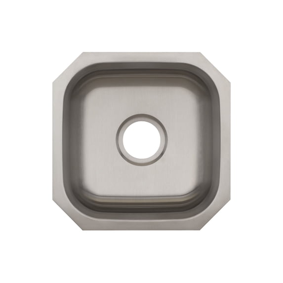 Proflo PFUC108A6 Plomosa 16" Square Stainless Steel Undermount Bar Sink - Stainless Steel