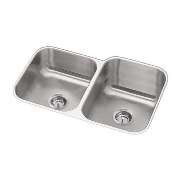 Proflo Pfuc908ra Plomosa 31-7/16" Undermount Double Basin Stainless Steel Kitchen Sink -
