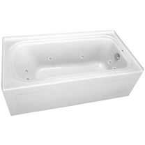 Proflo Pfw6032arsk Plus A 60" X 32" Alcove 8 Jet Whirlpool Bath Tub - White