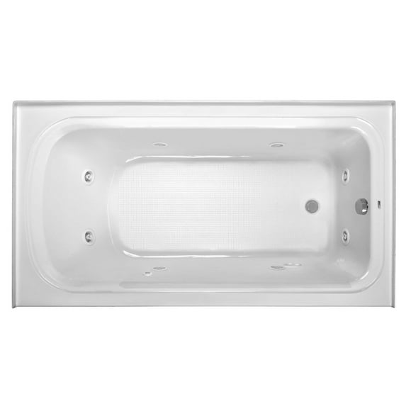 Proflo Pfw6636alsk Plus 66" Acrylic Whirlpool Bathtub For Alcove Installations - Off White